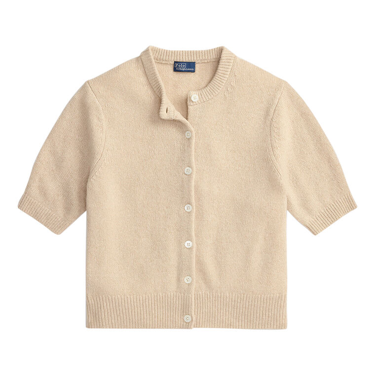 Short Sleeve Cashmere Cardigan image number null