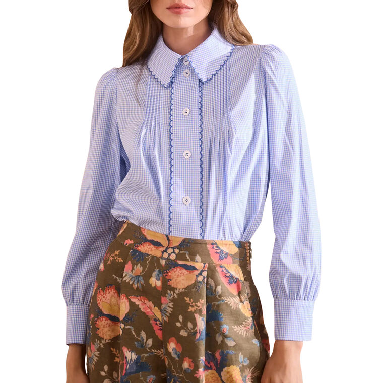 James Checkered Collared Long Sleeve Shirt image number null