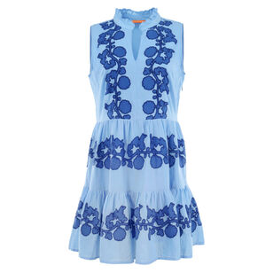 Sleeveless Yoke Mini Dress