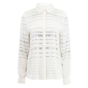 Korry Rhinestone Striped Blouse