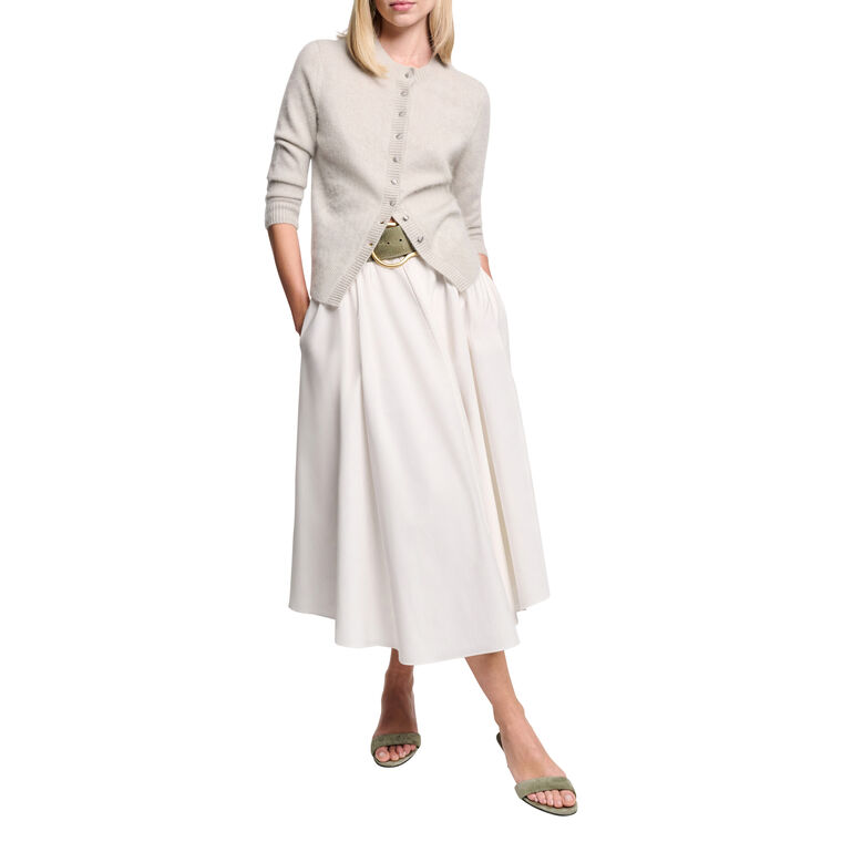 Poplin Power Midi Skirt image number null