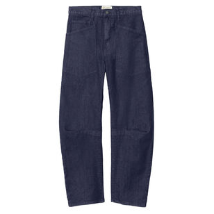 Shon Mid-Rise Barrel-Leg Jean