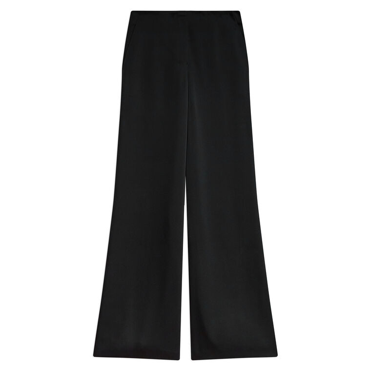 Fluid Satin Wide Leg Pants image number null