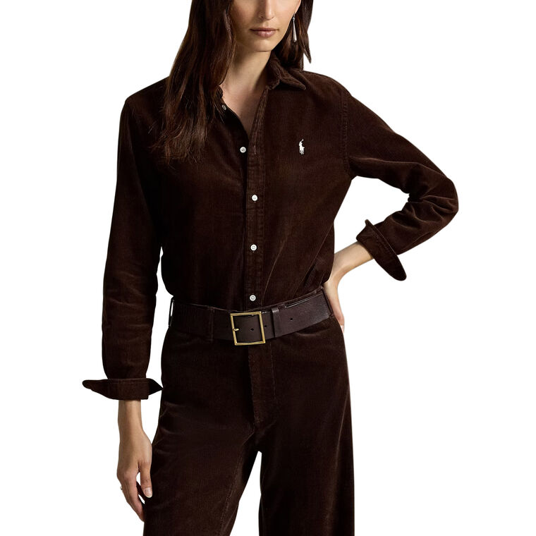 Classic Fit Cotton Corduroy Shirt image number null