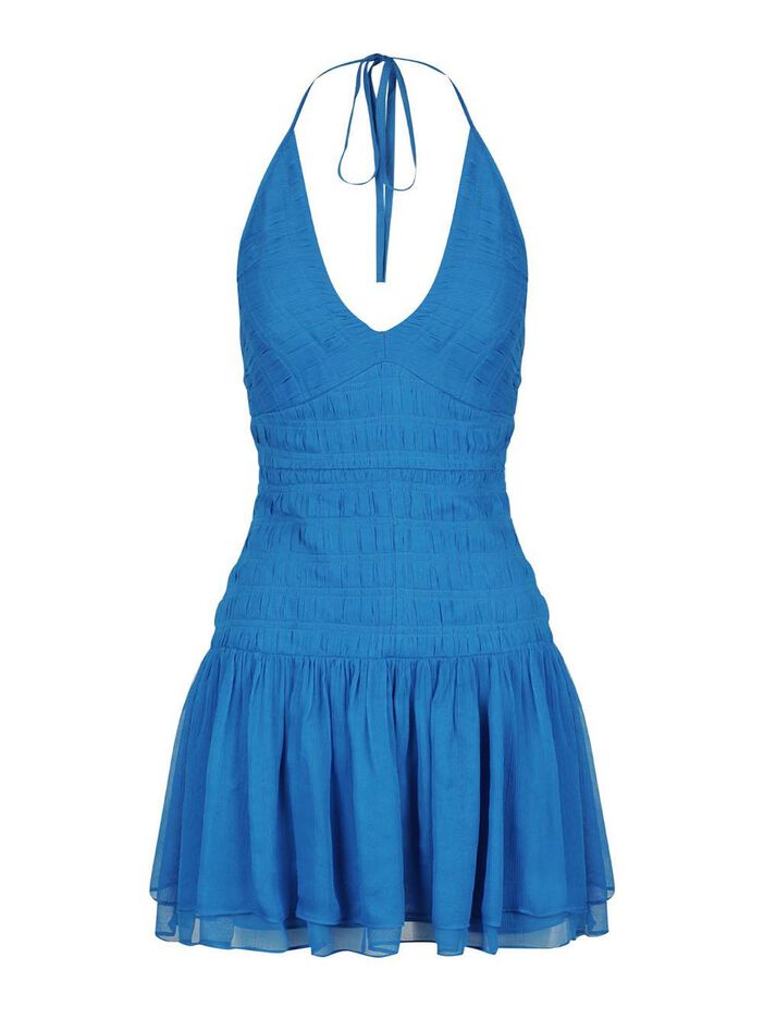 Leilani Halter Tie Mini Dress image number null