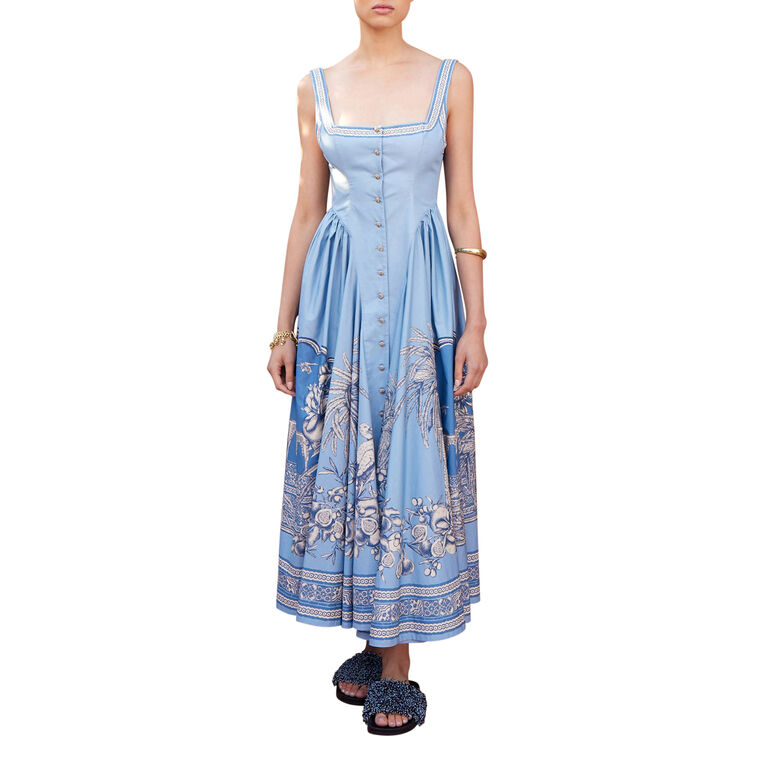 Villa Romantica Sleeveless Midi Dress image number null
