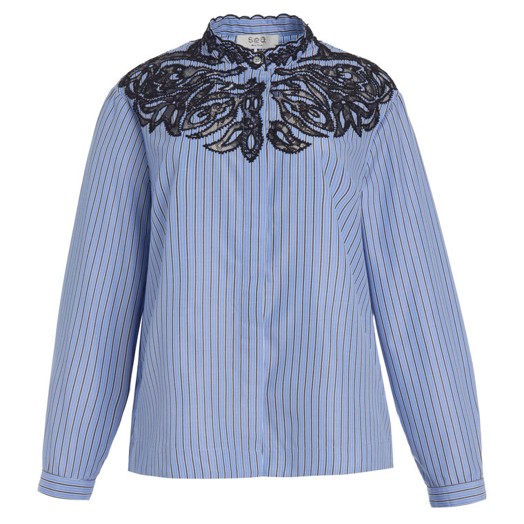 Maella Stripe Long Sleeve Shirt image number null