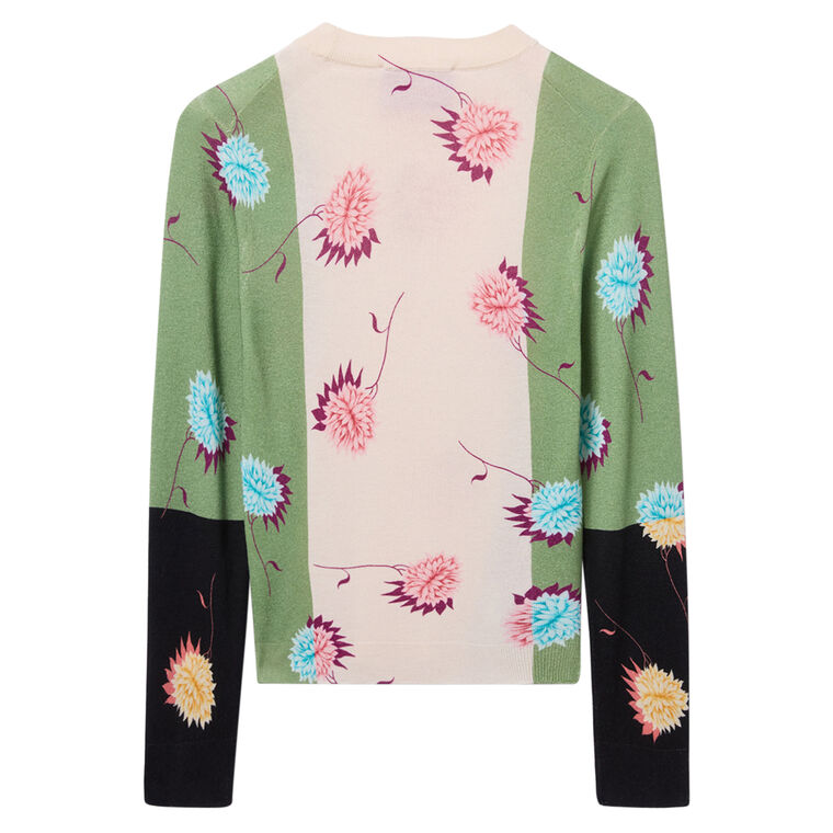 Cashmere Silk Crew Neck Sweater image number null