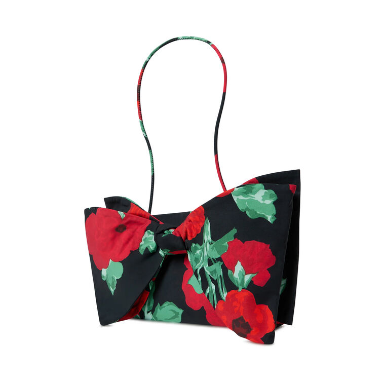 Valerie Floral Bow Shoulder Bag image number null