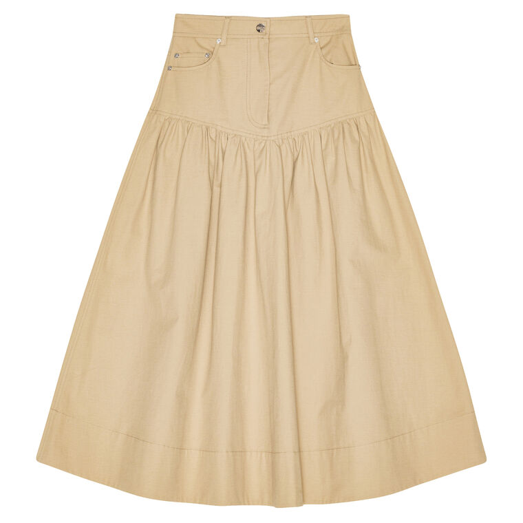 Classic Summer Suiting Long Skirt image number null