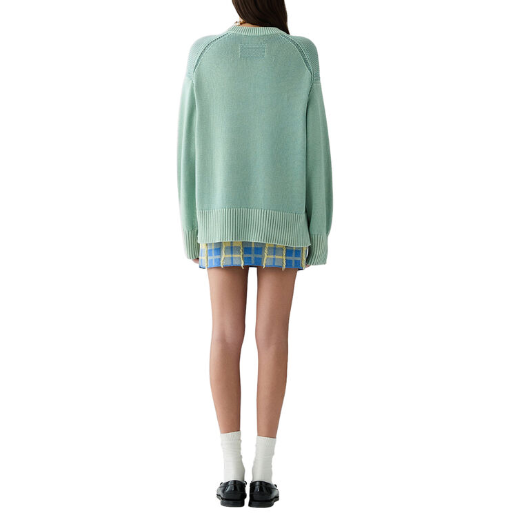 Long Sleeve Sunwash Cozy Crewneck Sweater image number null