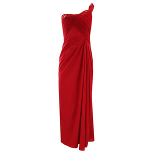 The Erytheia One-Shoulder Sculpted Column Gown