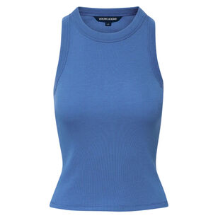 Jordyn Cropped Rib-Knit Tank Top