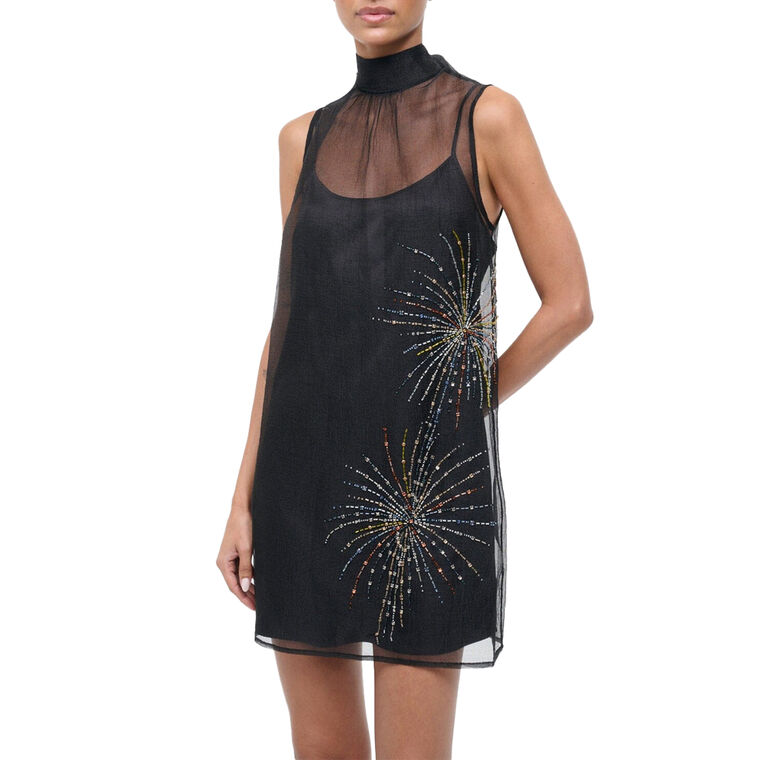 Albee Sleeveless Organza Mini Dress image number null