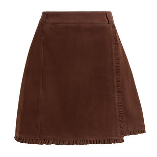Scotlyn Suede A-Line Mini Skirt