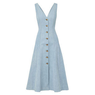 Lou Pleated Midi Dress