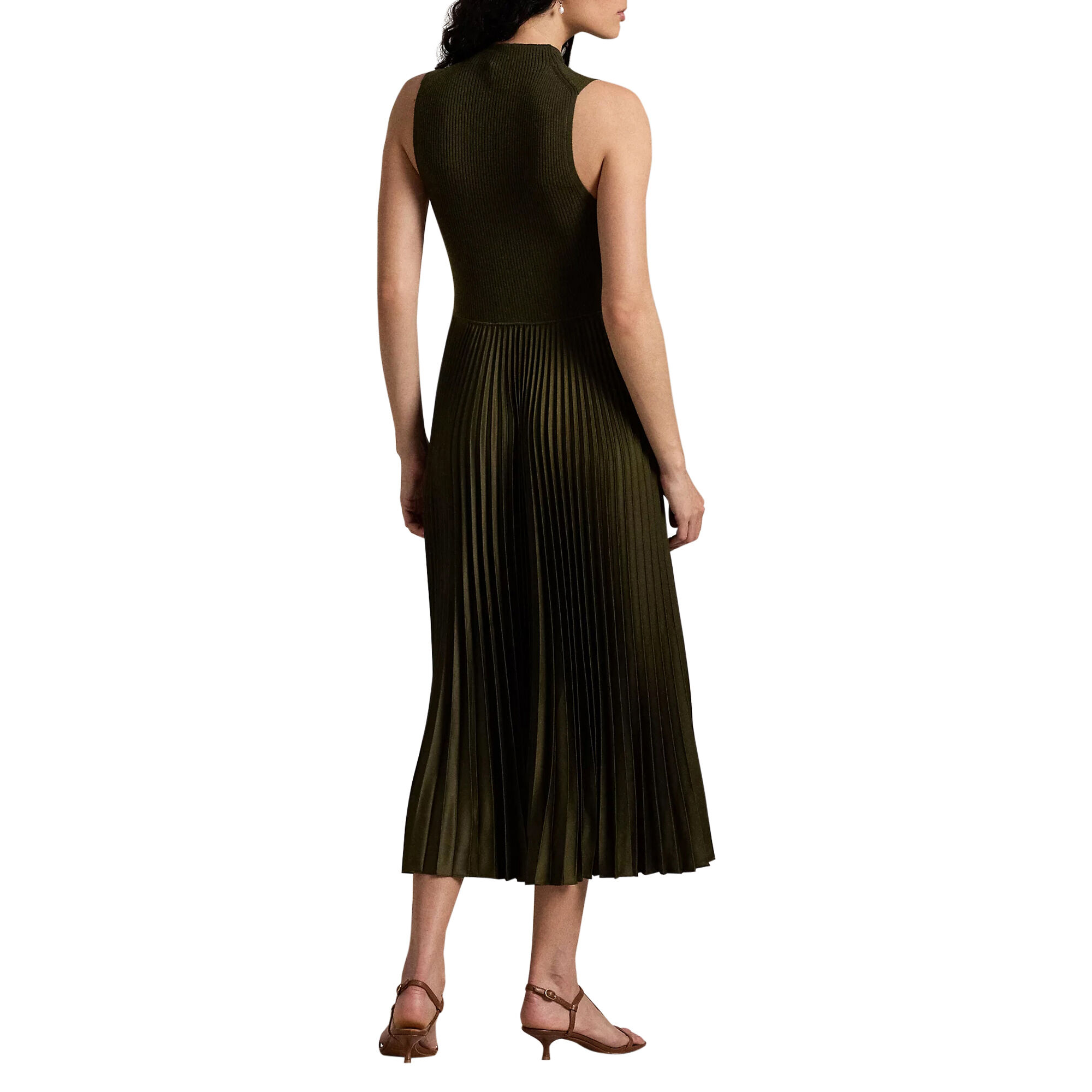 Wynna Sleeveless Mock Neck Midi Dress