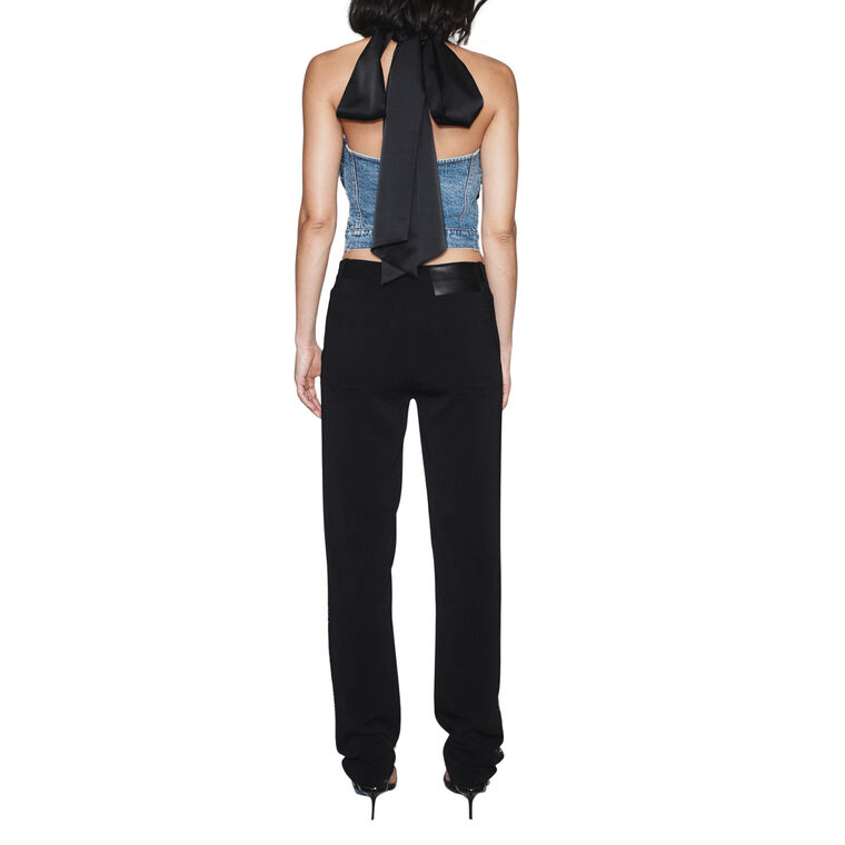 Joel Denim Halter Top image number null