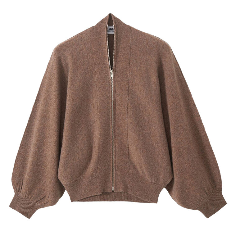 Gayle Dolman Sleeve Front Zip Cardigan image number null
