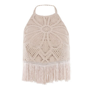 Flower Crochet Halterneck Top