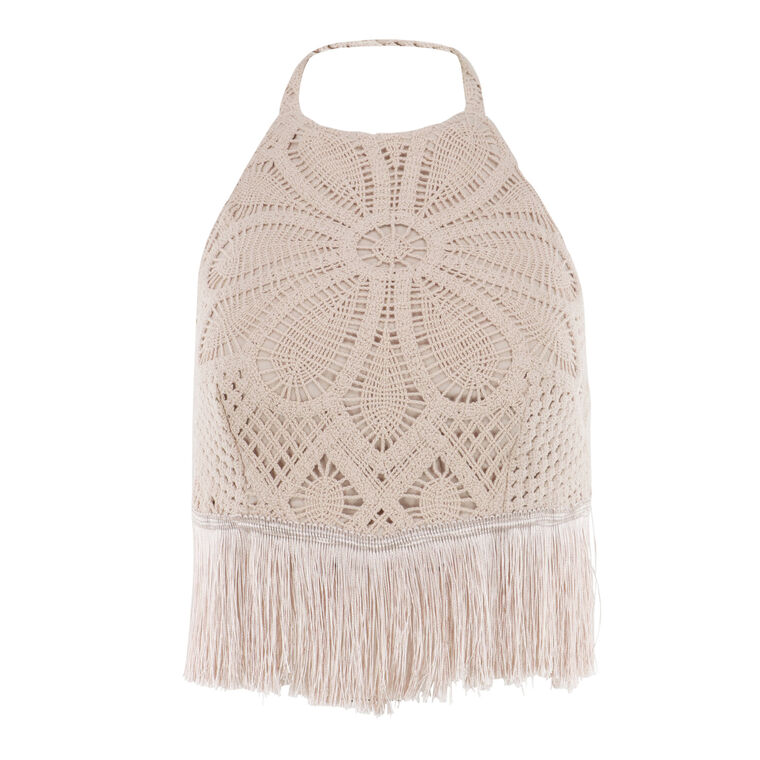 Flower Crochet Halterneck Top image number null