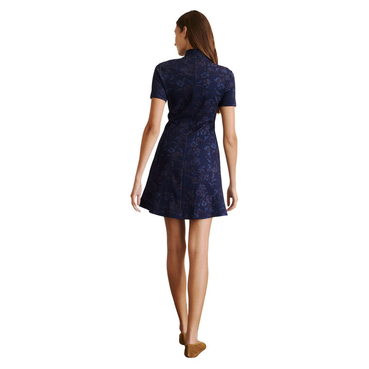 Thea Short Sleeve Turtleneck Mini Dress image number null