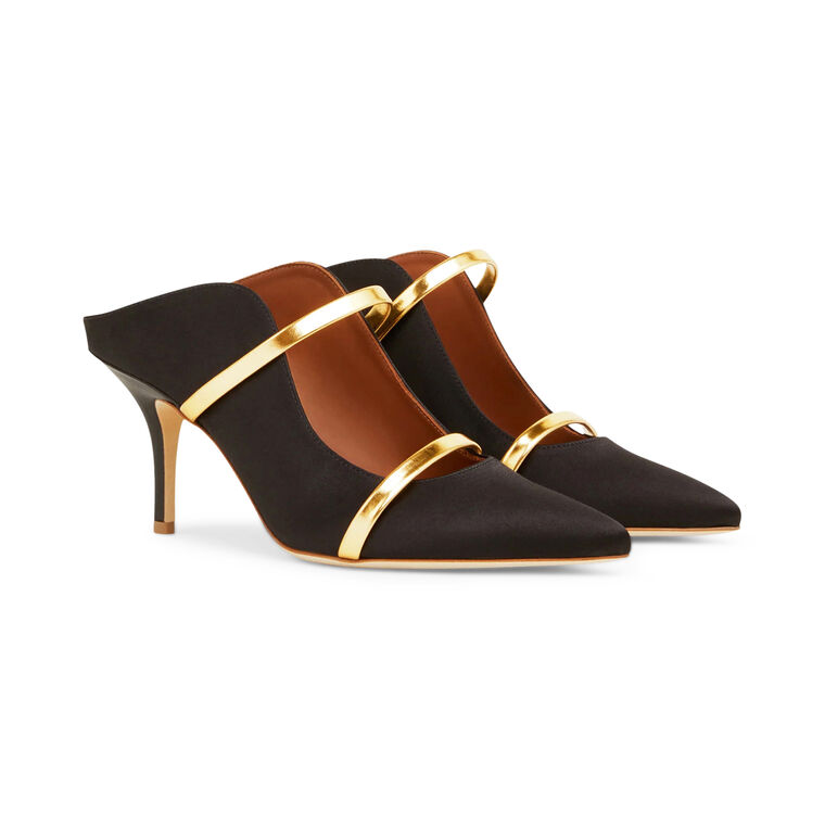 Maureen 70mm Satin Heeled Mule image number null