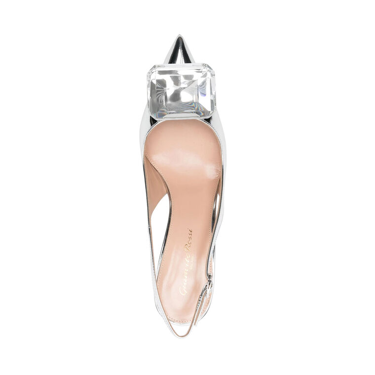 Jaipur 90mm Metallic Slingback Pump image number null