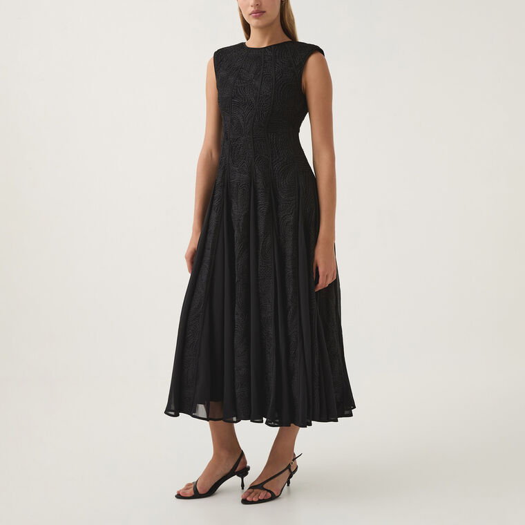 miss circle black lace dress Junia Black Lace Corset Maxi Dress (Archive Sale)