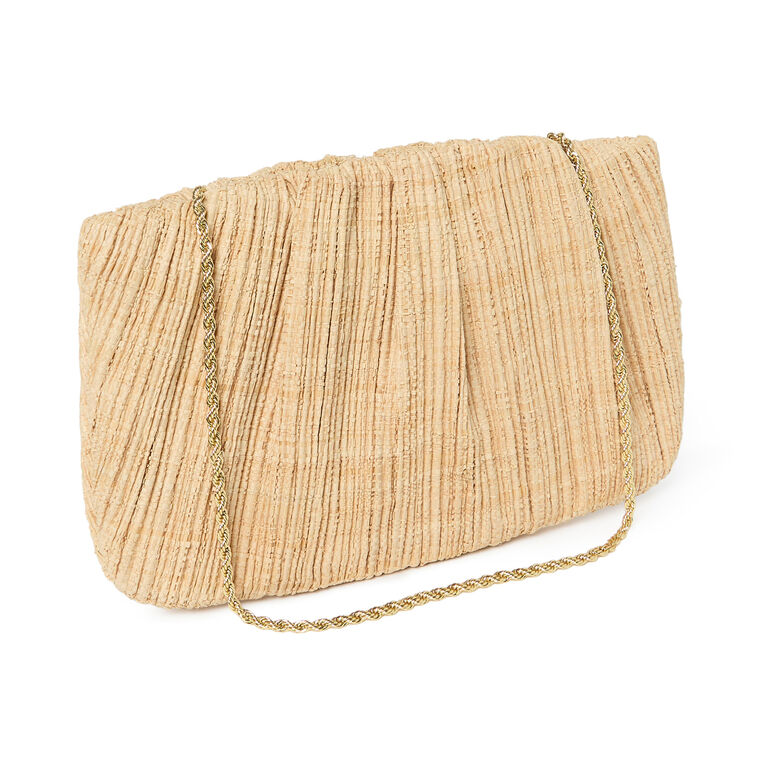 Brit Flat Pleated Clutch image number null