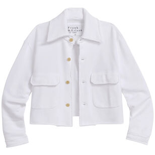 Rowan Cropped Sweatshirt Utility Jacket