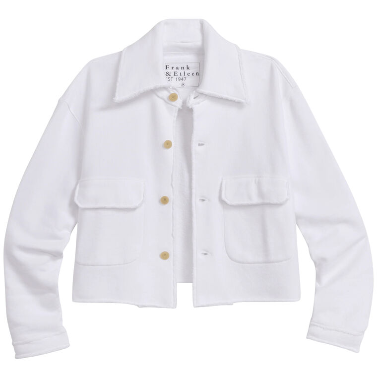 Rowan Cropped Sweatshirt Utility Jacket image number null