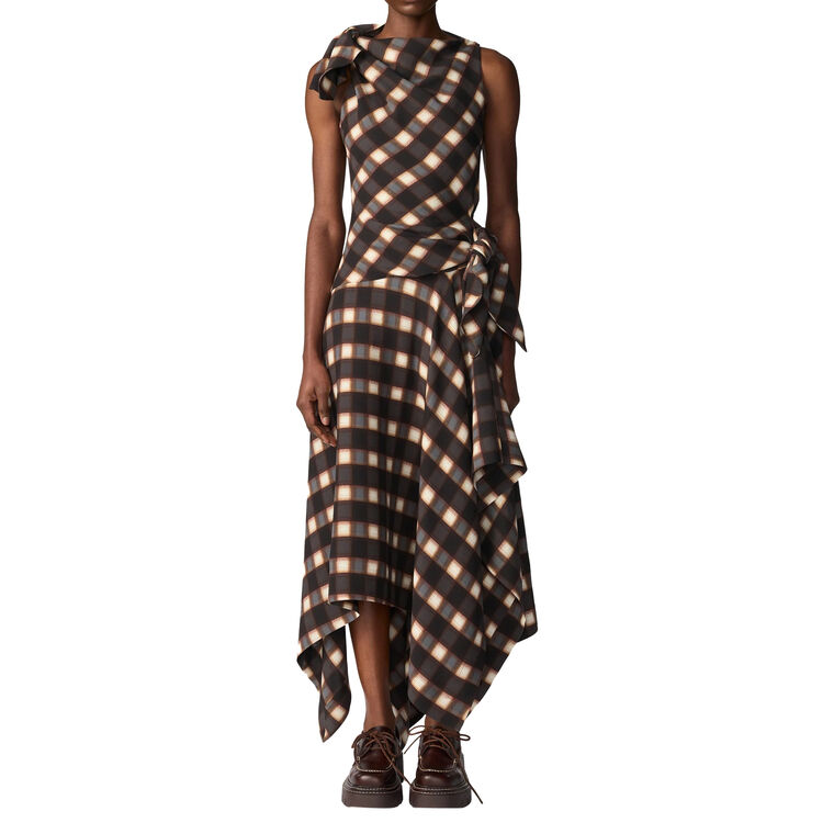 Knotted Midi Dress image number null