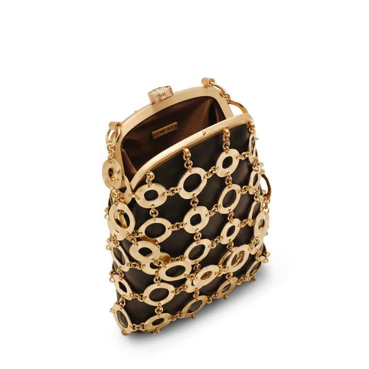 Brielle Caged Overlay Wristlet image number null