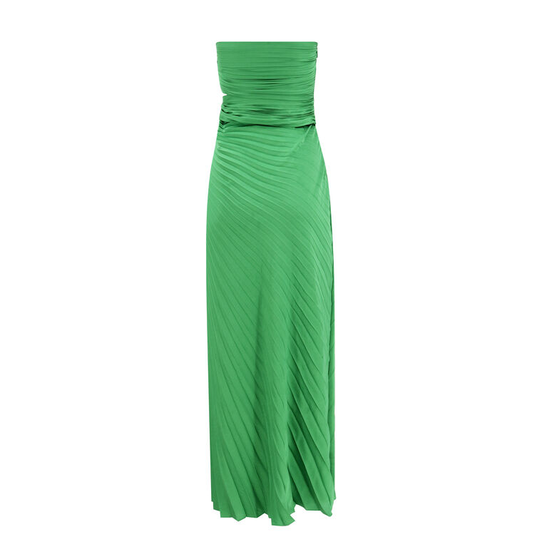 Emerson Satin Pleated Dress image number null