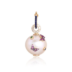 Multi-Colored Butterfly Pendant