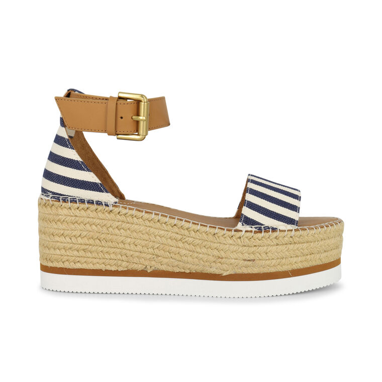Glyn Stripe Flatform Espadrille Sandal image number null