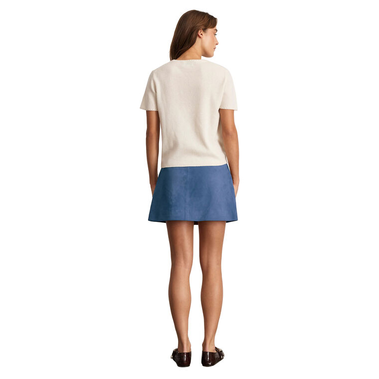 Fran Suede Patch Pocket Mini Skirt image number null