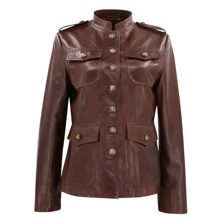 Geraldine Leather Jacket image number null