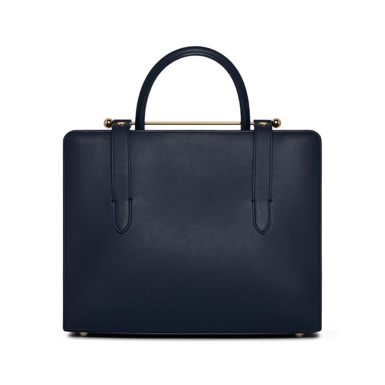 Leather Midi Tote Bag image number null