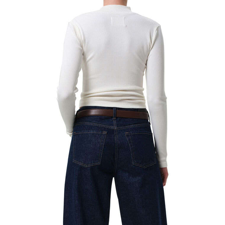 Sheena Long Sleeve Ribbed Henley image number null
