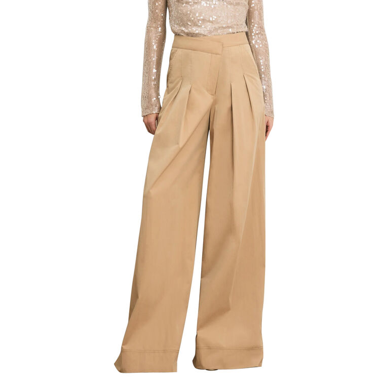 Heron Crossover Waistband Wide-Leg Pant image number null