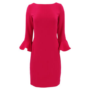 Double Face Wool Crepe Dress