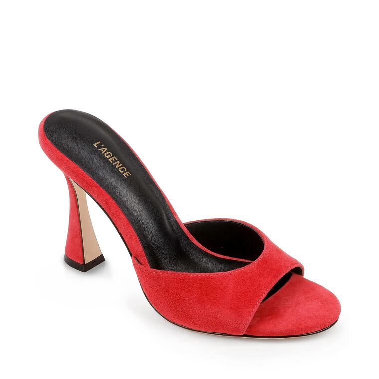 Avery Suede Open-Toe Mules image number null