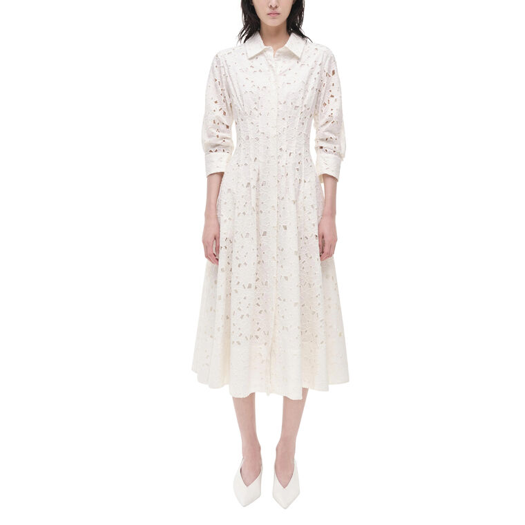 Jazz Embroidered Midi Shirt Dress image number null