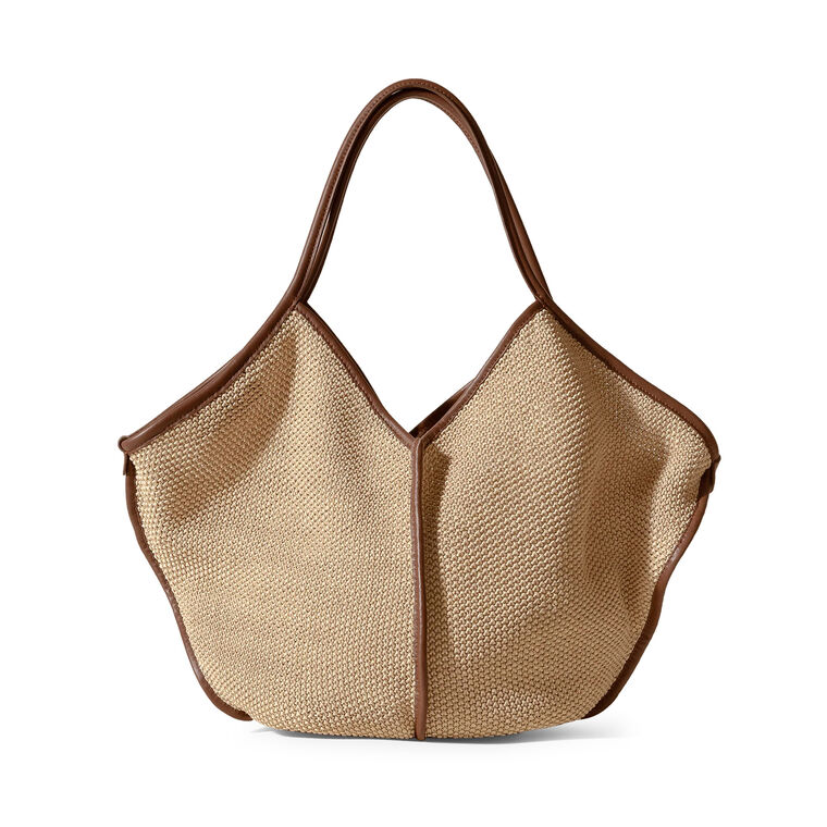 Calella Soft Raffia Tote Bag image number null