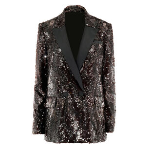 Sevyn Double Breasted Sequin Dickey Jacket