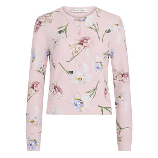 Painted Iris Printed Twinset Cardigan