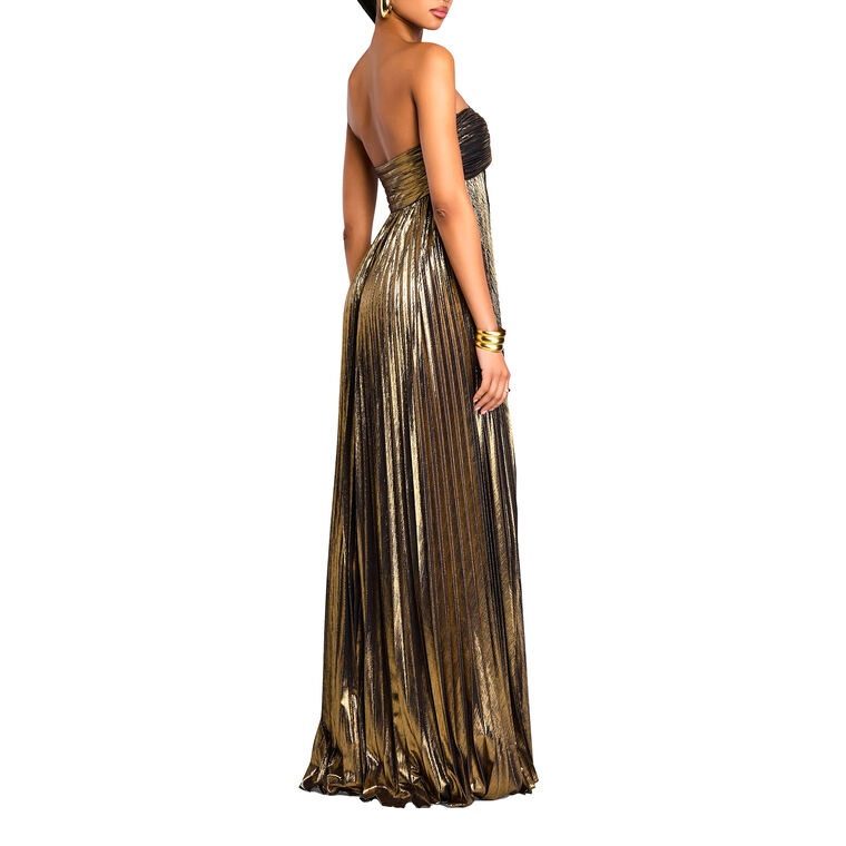 Zoa Strapless Empire Waist Gown image number null