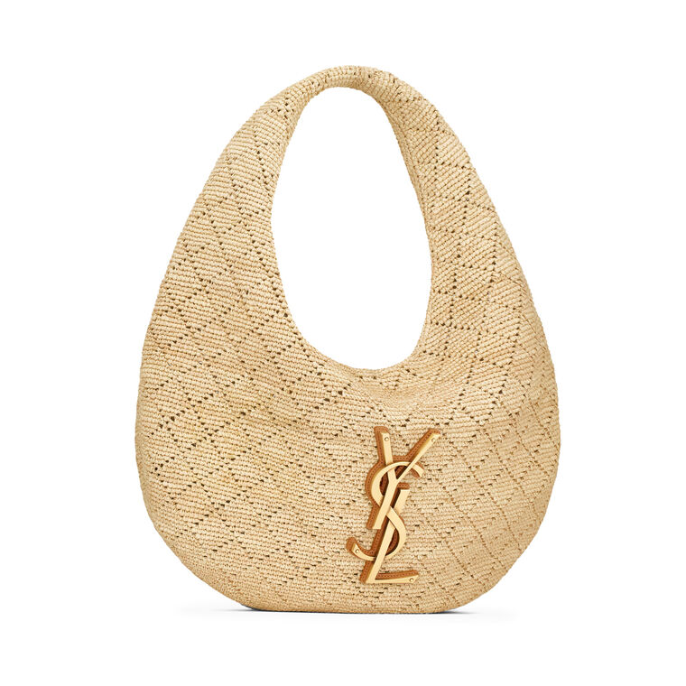 Icare Hobo Bag In Raffia Crochet image number null